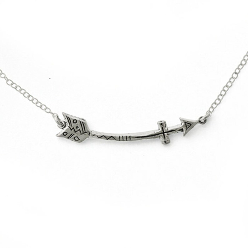 His Way Necklace Arrow Cross Visible Faith Jewelry Company Etsy