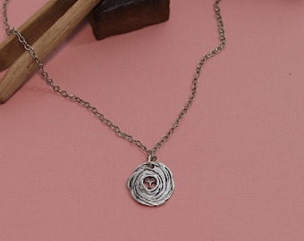 Eye Of The Storm Pendant, Visible Faith Jewelry, Handmade Sterling Silver, Christian Jewelry, Christian Necklace