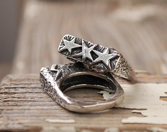 Always Miraculous Ring, Sterling Silver Jewelry, Christian, Handmade, Star, Star Ring, Lightning Bolt Ring, Visible Faith Jewelry