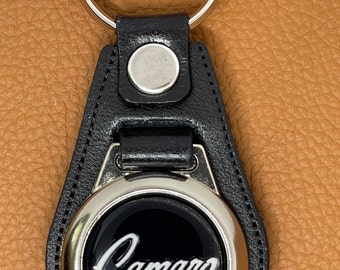 1969 CAMARO BLACK LEATHER keychain