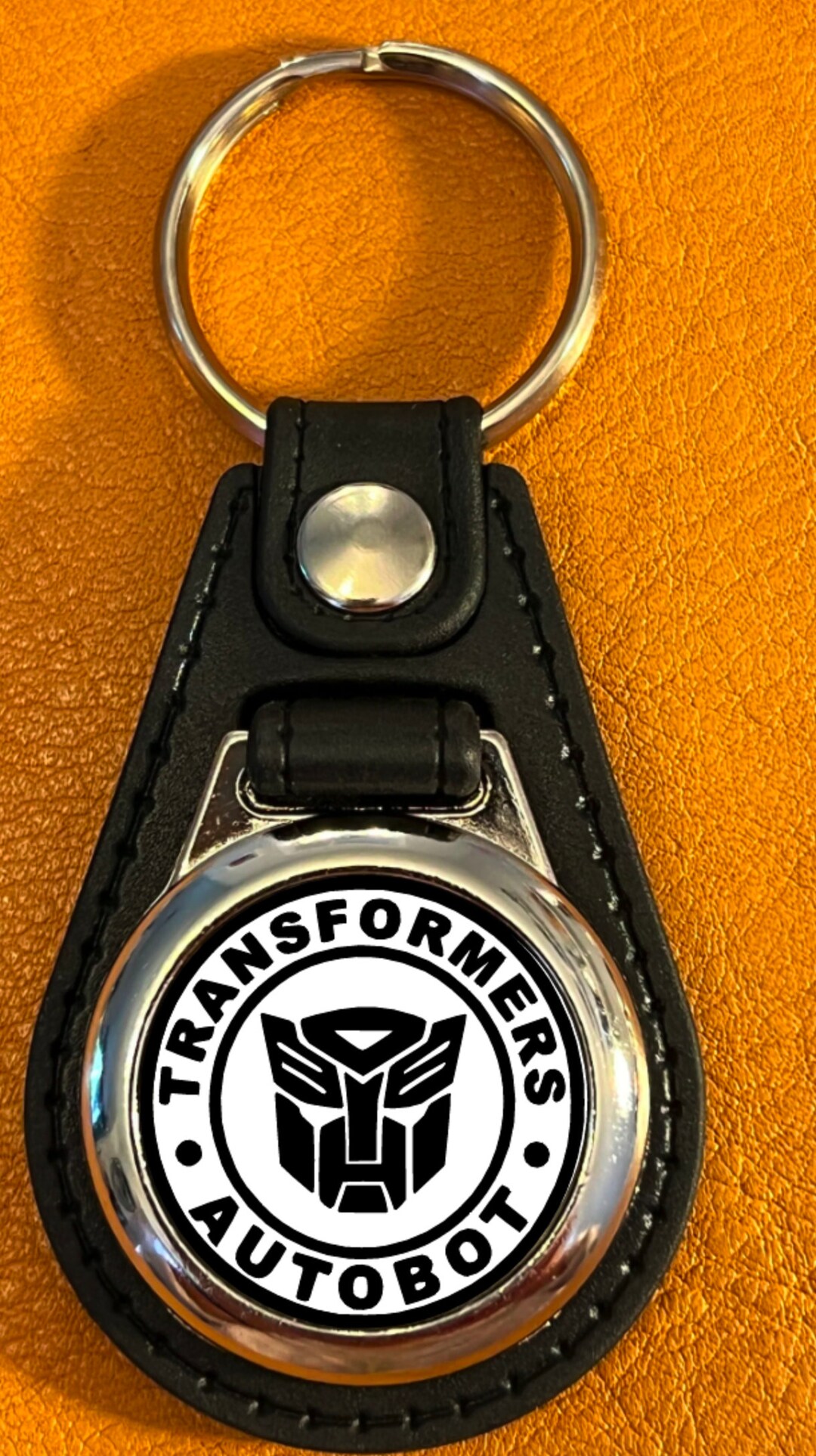 Black and White Autobot Transformer Keychain Etsy