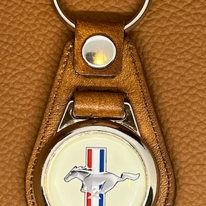Leather Keychain High-Quality mustang 1966 1967