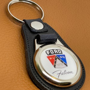 FALCON Keychain Premium Black Leather - Etsy