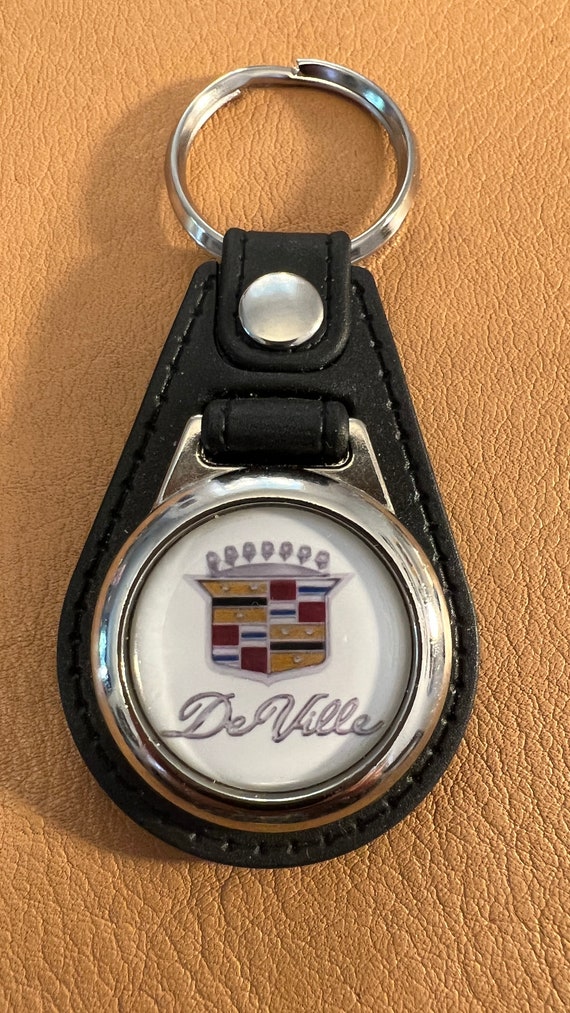 CADILLAC DEVILLE KEYCHAIN White Fob Crest Etsy UK