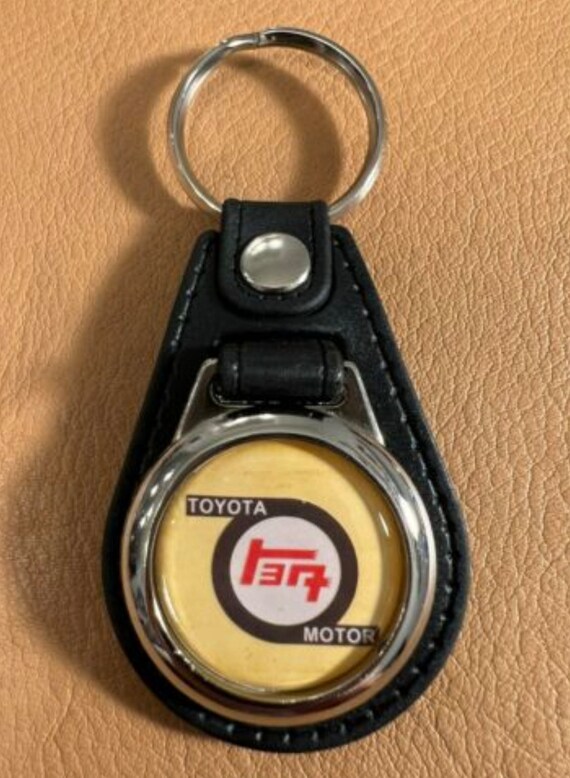 YELLOW TOYOTA TEQ Retro Black Back Keychain Etsy
