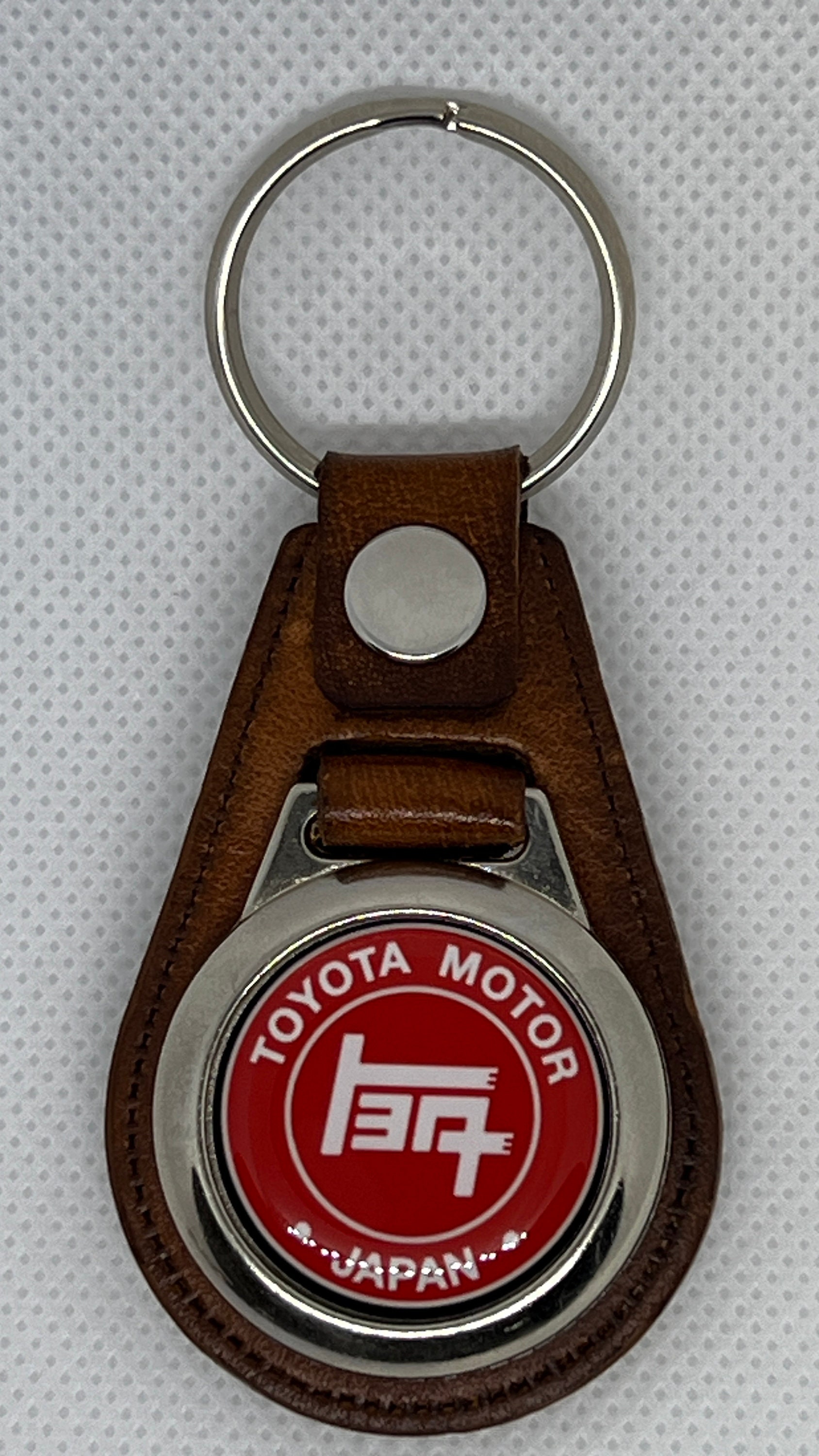 RED TEQ Leather Keychain High-quality Tan TOYOTA - Etsy