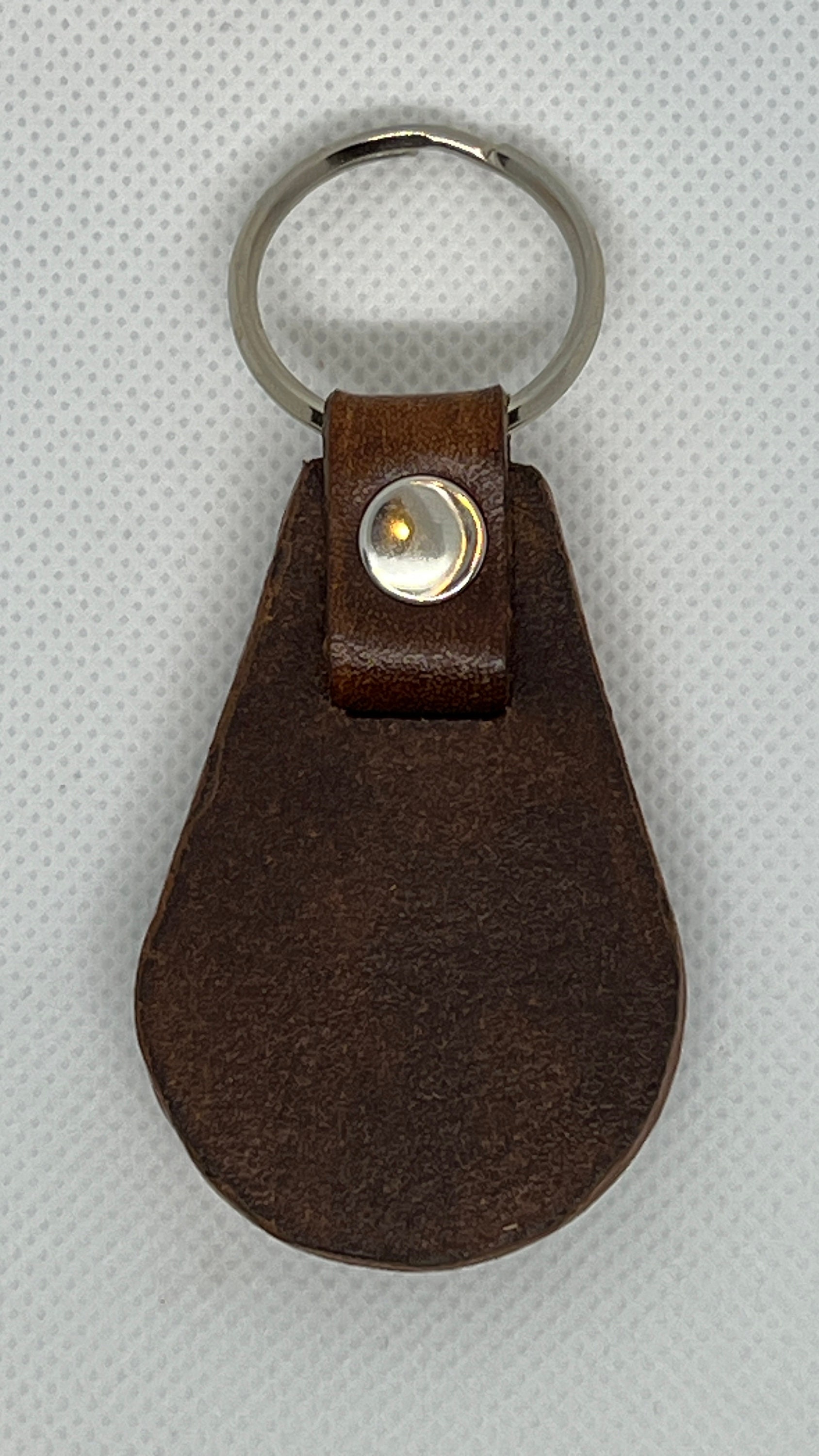 Retro Hand Crafted Old School Leather Keychain for Cars and Trucks