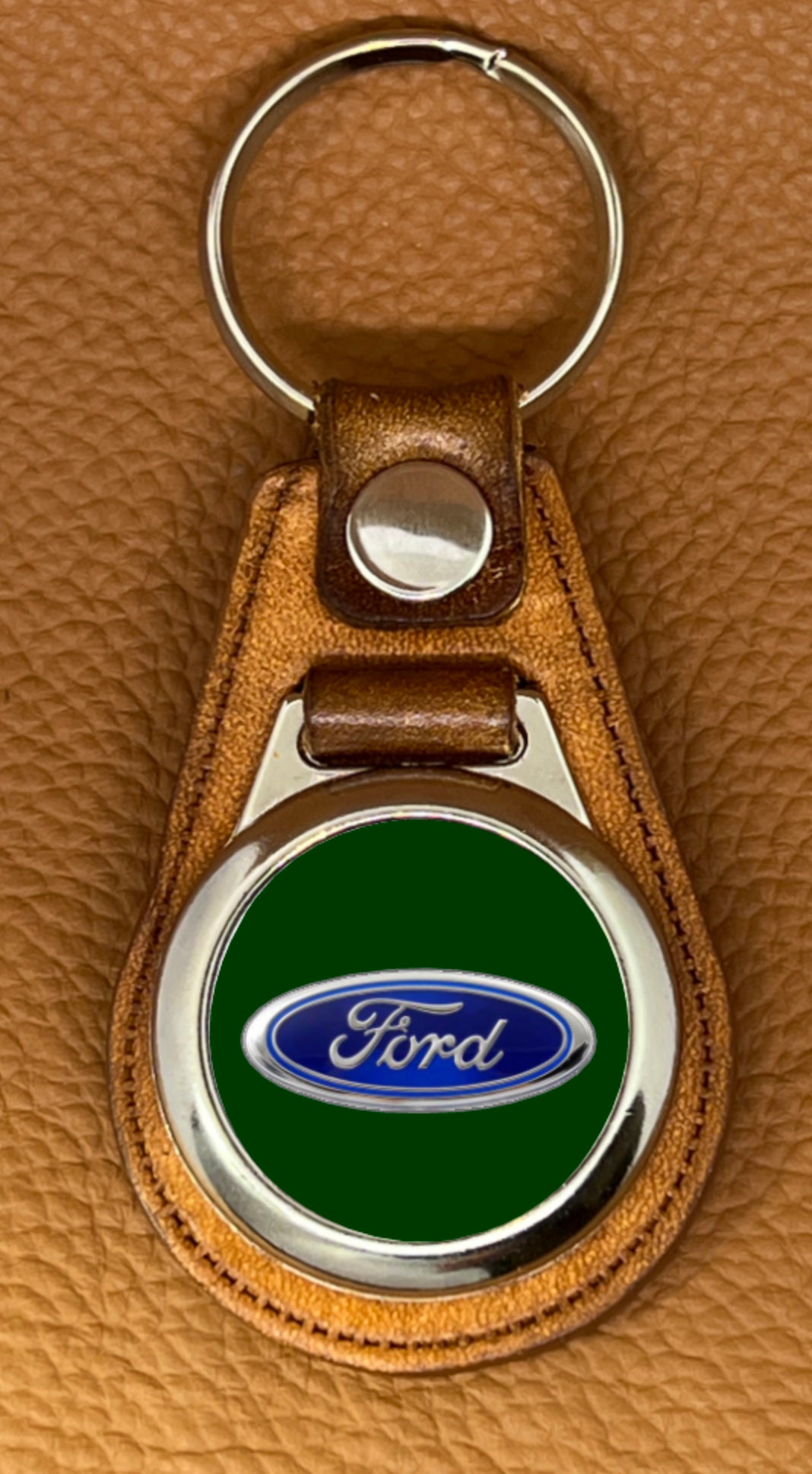 Premium Leather Keychain for Your Green Car or Truck Ford - Etsy