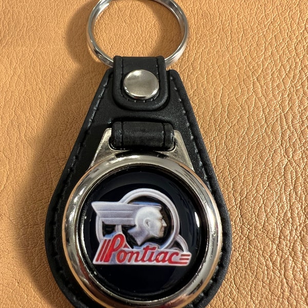INDIAN PONTIAC KEYCHAIN black and red