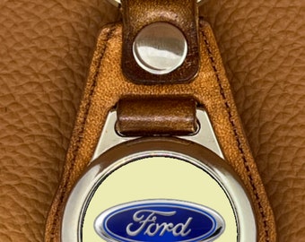 1977 Leather premium keychain for your Ford truck