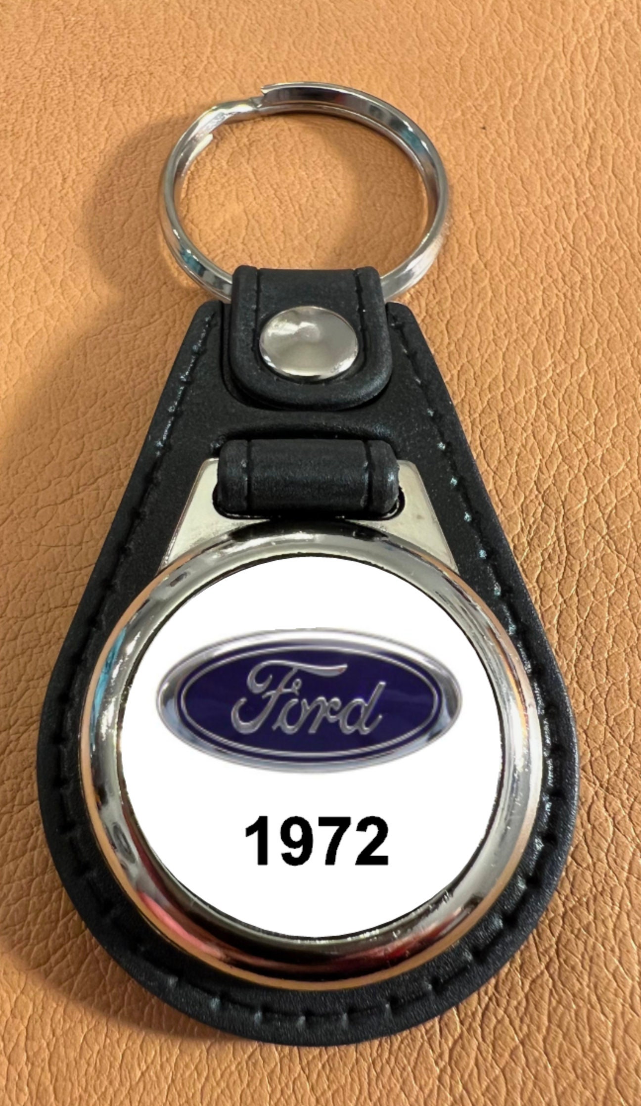 Ford 1972 Keychain Classic Look Blue and White Etsy UK