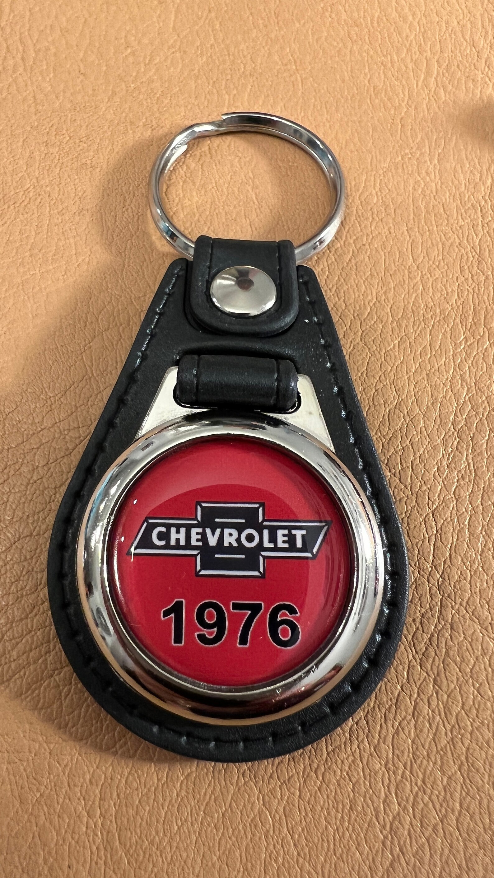 1976 CHEVY KEYCHAIN Red Black Bowtie Etsy