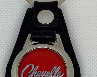 RED CHEVELLE LEATHER Keychain High-Quality