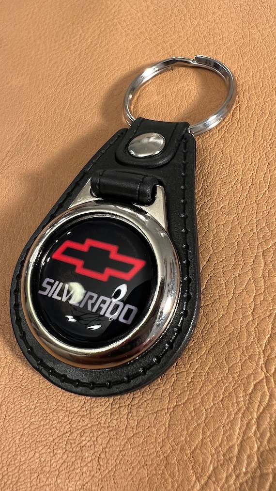 Chevy SILVERADO Black and Red Bowtie Keychain Etsy Australia