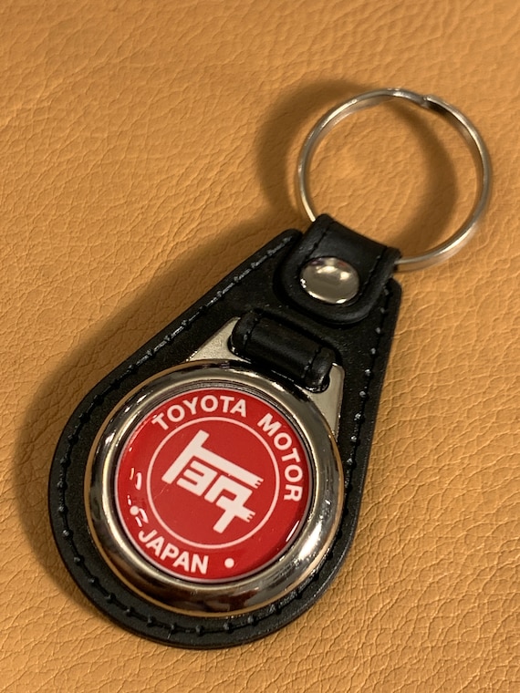 Portachiavi Toyota Motor rosso nero retro -  Italia