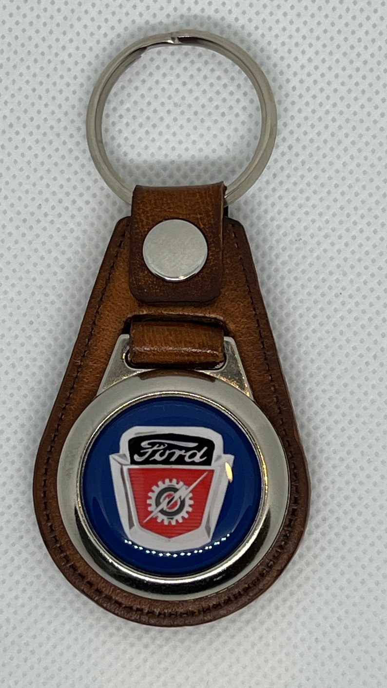 F100 Key Tag Tan Leather Keychain High-quality for Your CUSTOM F100 - Etsy