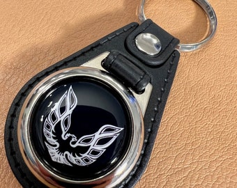 Lanyard 1/" Key Chain Ring Neck Card ID Pontiac Firebird Logo Black Grays Golds