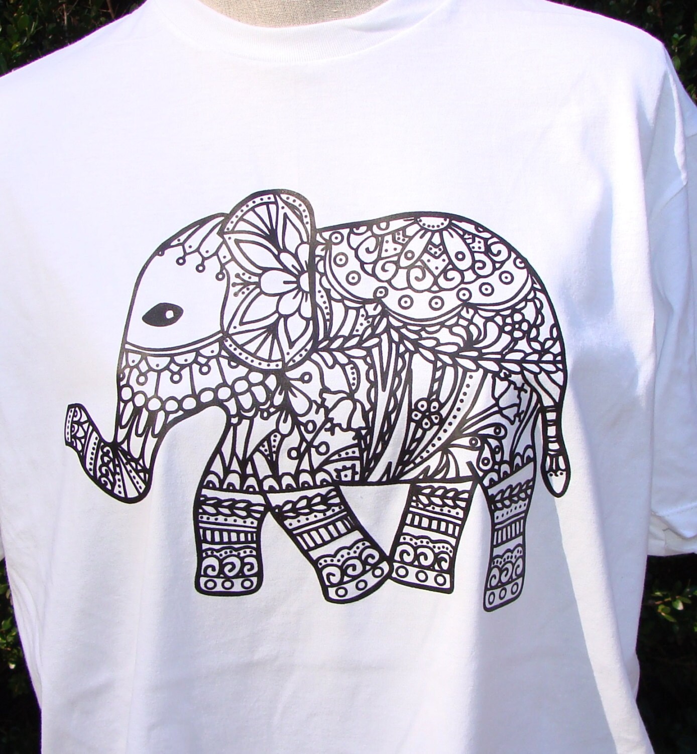 Elephant Graphic T Shirt Kid & Adult Size Tee White Unisex Etsy UK