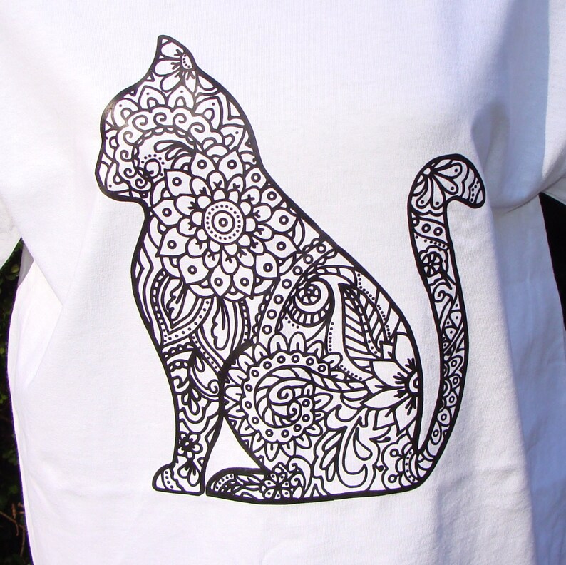 Cat Graphic T Shirt Youth & Adult Tee Sizes White Unisex Etsy México
