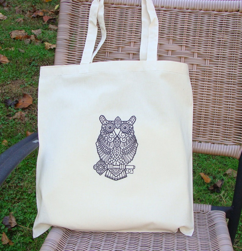 Eule Tote Bag 15 Zoll Zendoodle Erwachsene Färbung Buch