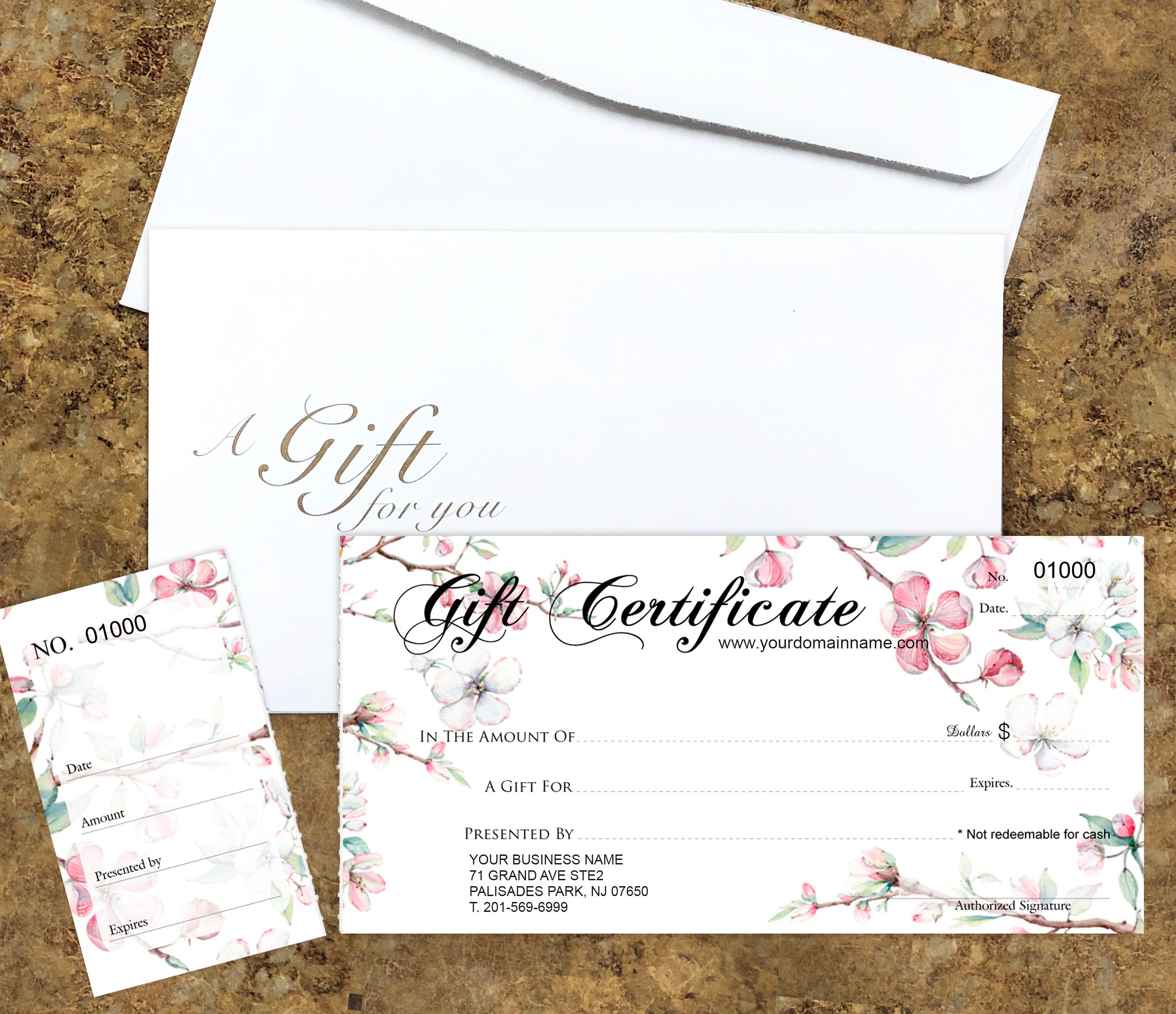 Custom Printed Gift Certificates For Business 25pcs set Etsy