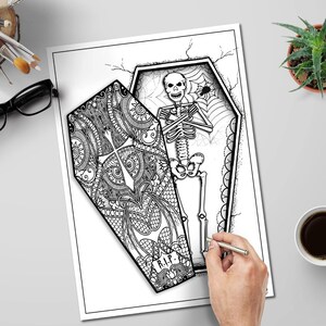 Printable Creepy Trippy Coloring Pages - Hobbies ~ Creativity