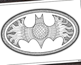 zentangle superhero etsy