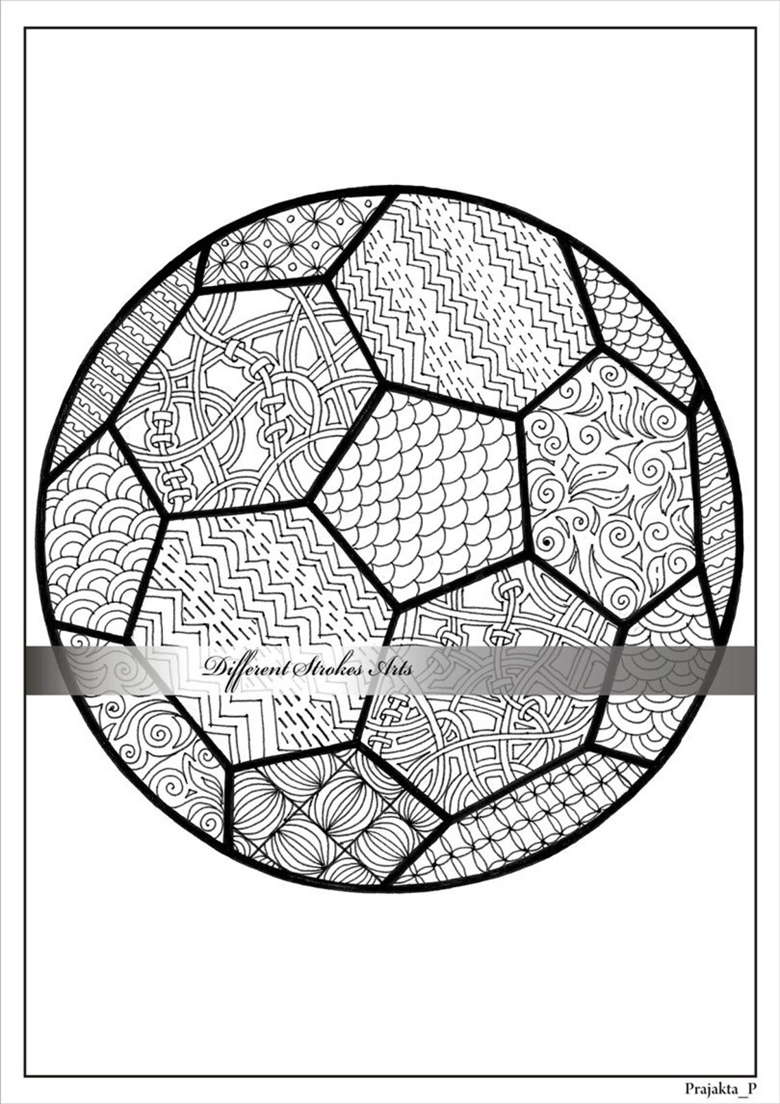 Adult Coloring Page Football Coloring Page for Adultssoccer Etsy