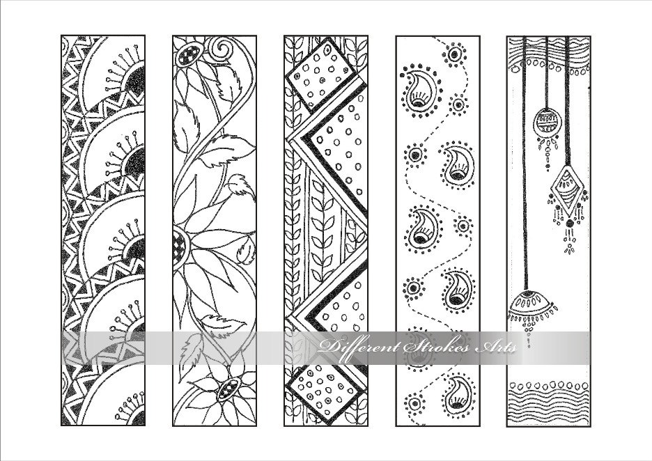 printable bookmarks bookmarks to color bookmarks colouring