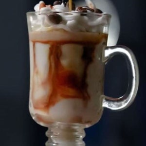 Cappuccino Brulee Coffee Candle 12.5 oz A rRch, Strong Coffee Aroma Oozing with Heavy Cream and Caramel.Starbucks Type