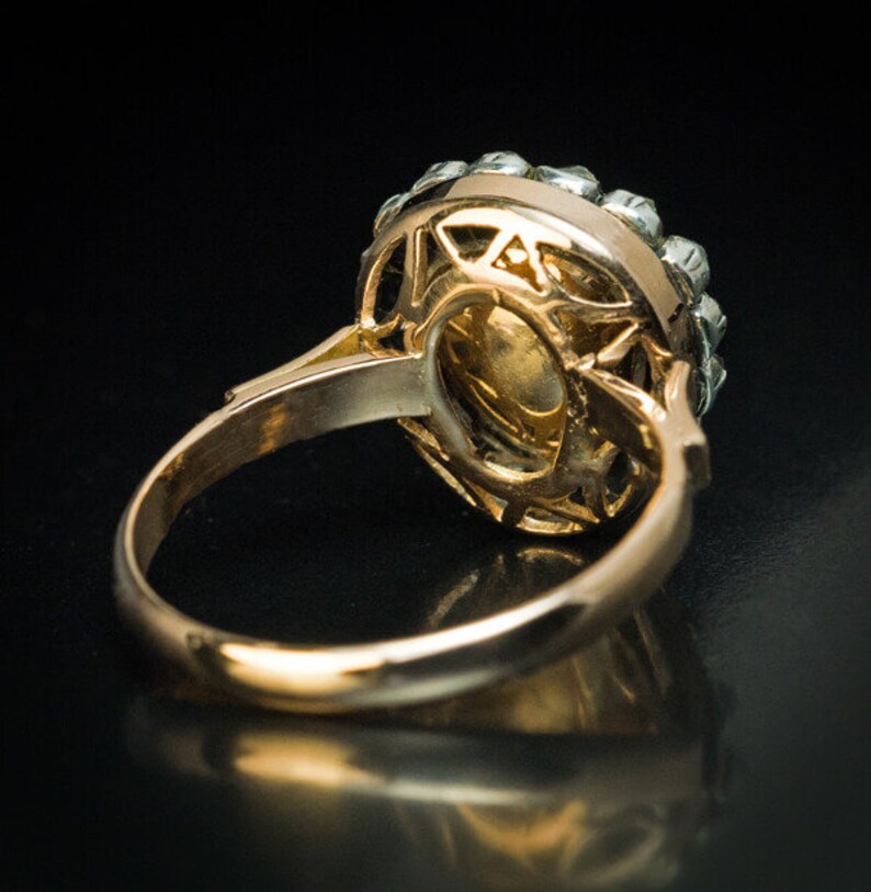 Antique Georgian C.1800 Emerald Diamond Heart Shaped Ring | Etsy