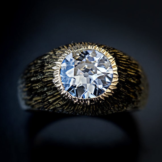 Antique 1.24 Ct Old European Cut Diamond Gold Ring - image 3