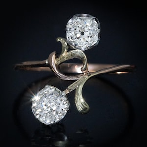 Antique Art Nouveau Era Old Mine Diamond Gold Ring Ref: 776425