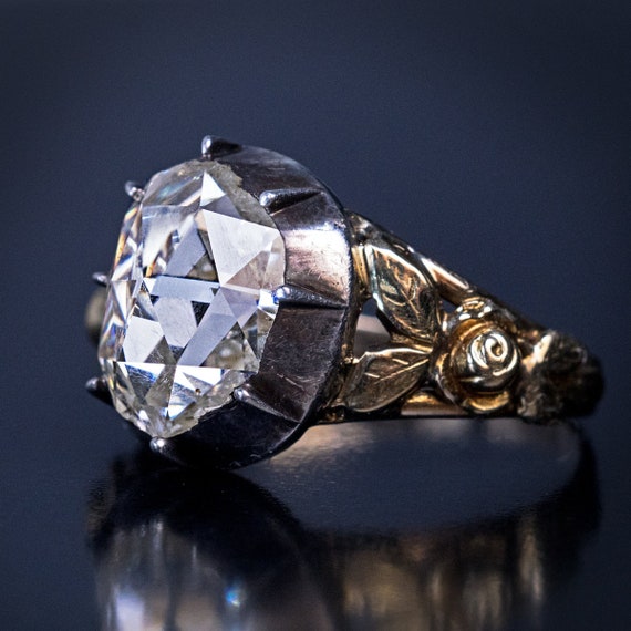 Antique Mid 19th Century Rose Cut Diamond Ring Etsy Australia