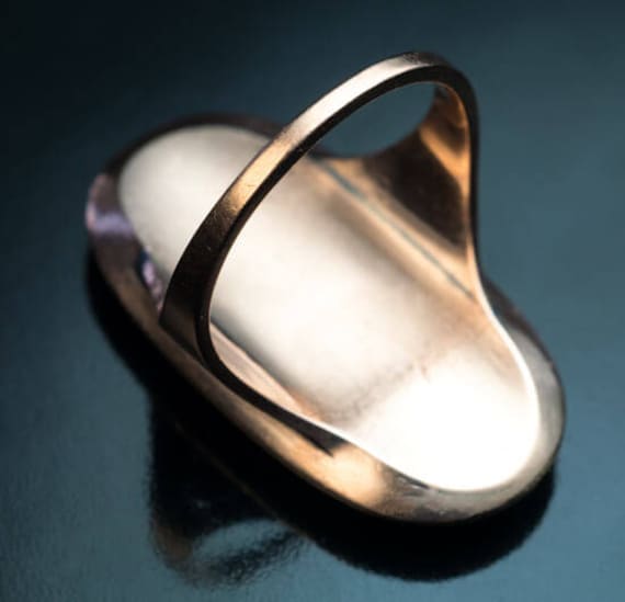 Rare Georgian Era Antique Enamel Diamond Gold Ring - image 3