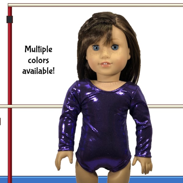 Doll Leotard - Gymnastics- Dance - 18 inch doll - Customized FITS American Girl Dolls and most 18 inch dolls