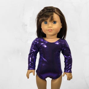 Doll Gymnastics Leotard Gift for little girls Personalized dancewear fits American Girl dolls Dance Outfit  Tumbling Set