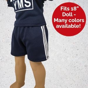 18 Inch Doll Gym shorts Soccer Shorts for Doll Clothing Sports outfit for Boy Doll FITS American Girl Doll Handmade Gift for kids