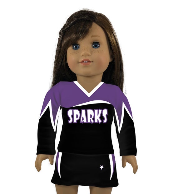 american girl cheerleader outfit purple