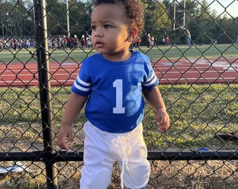 Childs Football Jersey with pants Personalized Toddler Football Jersey football outfit for Halloween costume gift for sports fans