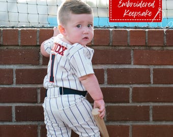 Personalized Baby Baseball Jersey Rookie of the year Outfit Custom Embroidered Name and Number