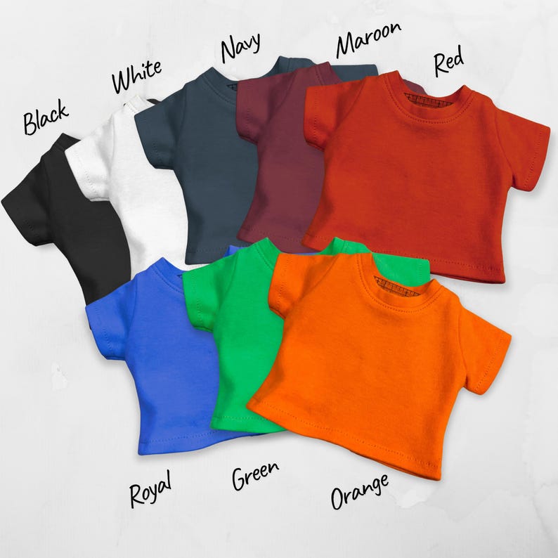 Le t-shirt personnalisé pour poupées s'adapte aux poupées américaines et aux autres poupées de 18 pouces. image 8
