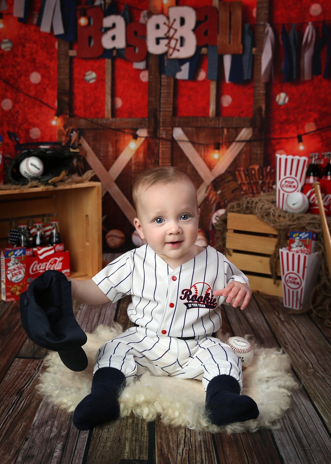 Rookie of the Year Custom Pinstripe Baseball Uniform Custom Etsy
