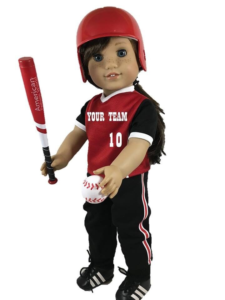18 Doll Softball Uniform Custom Designed FITS American Etsy