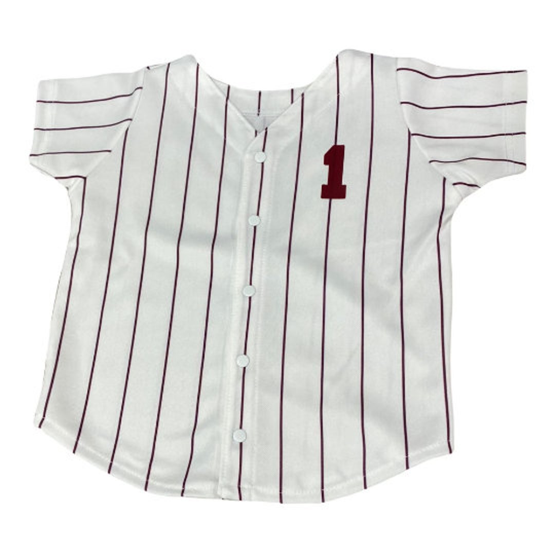 MAROON PINSTRIPE Baseball Uniform Custom Baseball Jersey Etsy