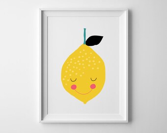 lemon nursery decor