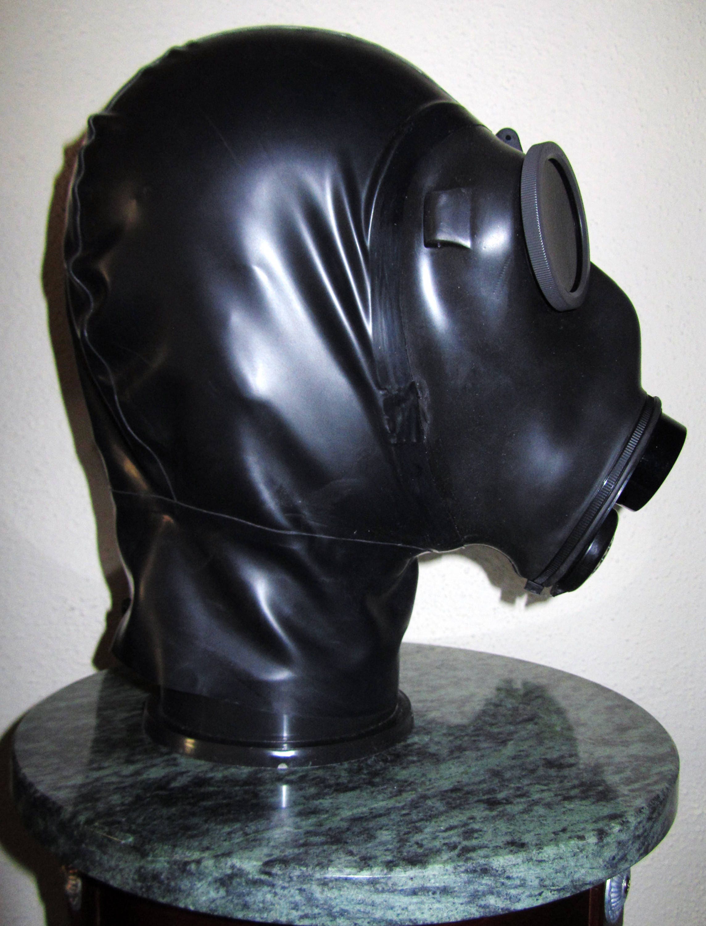 Fetish Heavy Rubber Dom Swiss GAS MASK Gummi Latex HOOD with Etsy