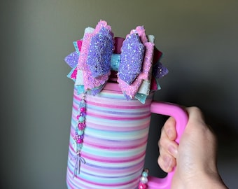 Pink Horizon Hydrojug Spout Bow - Pink, Purple and Blue