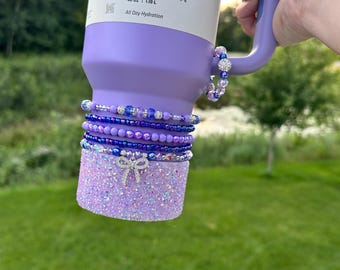 Lavender Stanley Bracelet Accessories, Purple and Blue Bracelet Stack