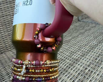 Lainey Wilson Country gouden handvatbedelaccessoire - handvatbedel met kralen en magnetische sluiting